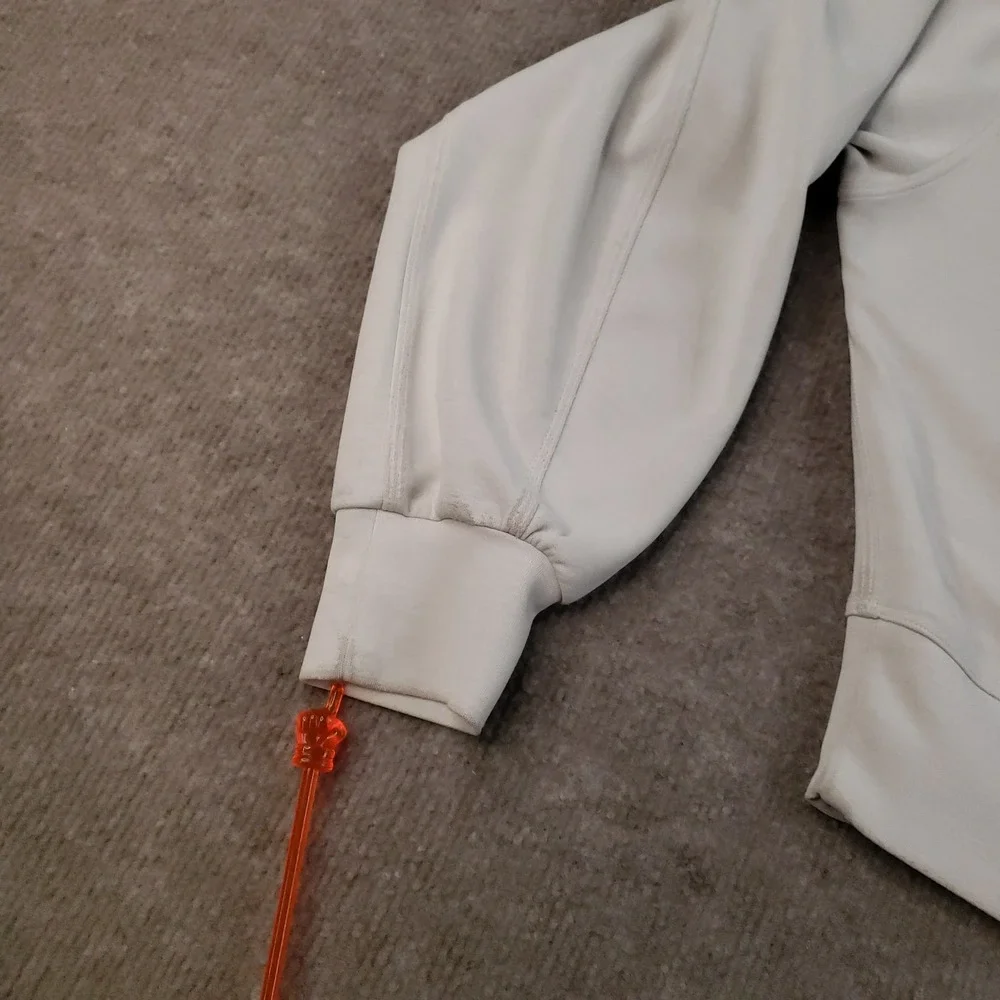 Lululemon Softstreme Sweatshirt Womens Medium Beige Oversized Cropped‎ Crew Neck